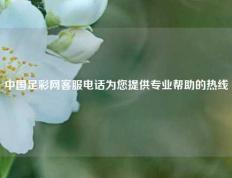 中国足彩网客服电话为您提供专业帮助的热线