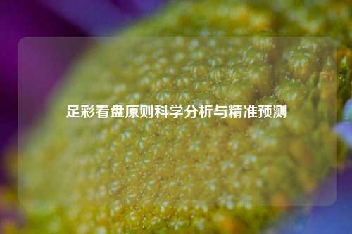 足彩看盘原则科学分析与精准预测