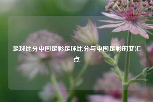 足球比分中国足彩足球比分与中国足彩的交汇点